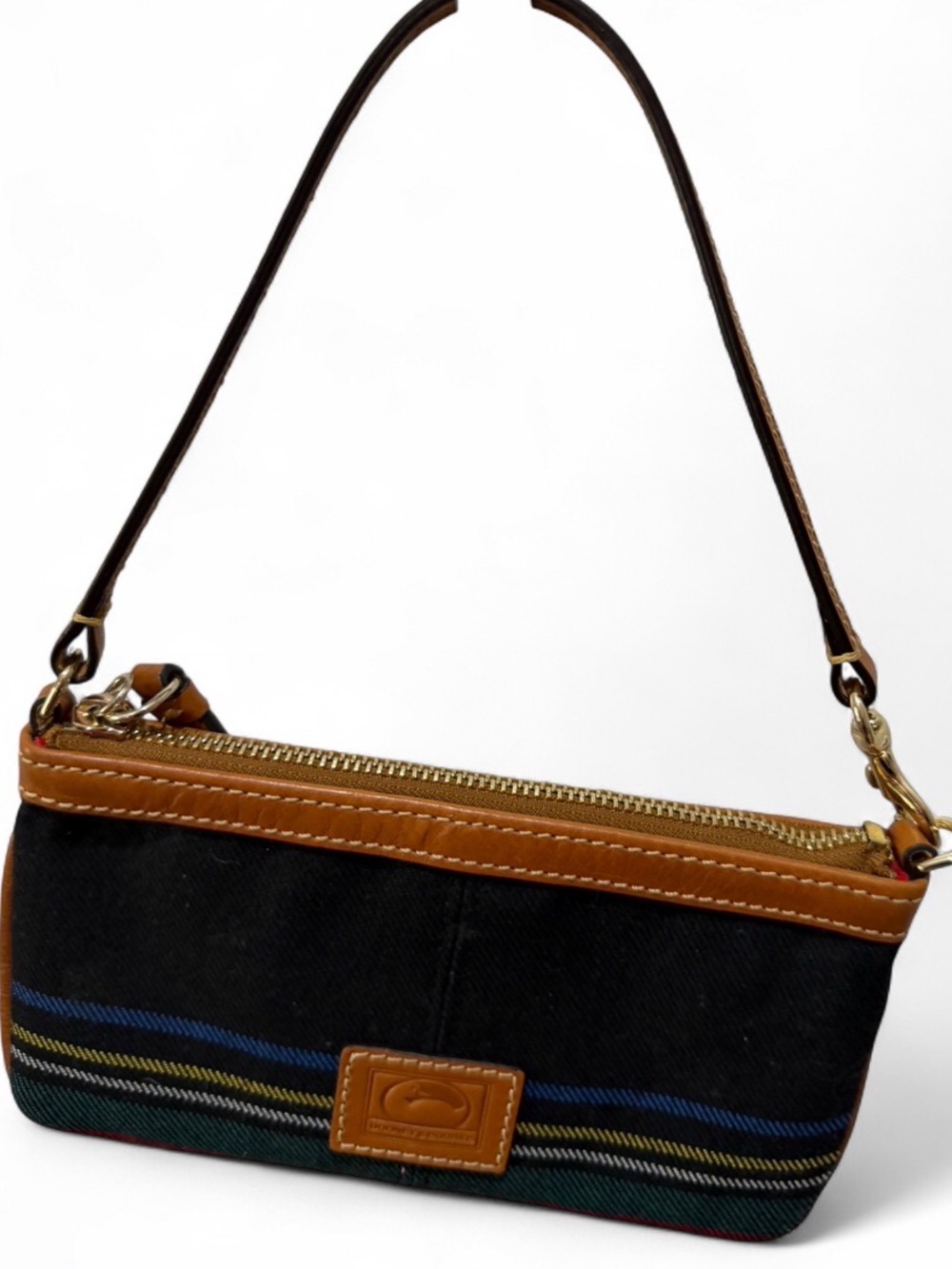 Dooney & Bourke Tartan large black Multi Zip Wristlet
